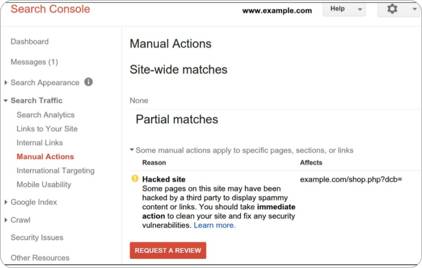 Manual Actions and Penalties